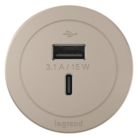 LEGRAND RFPCUAUC-NI10 PLUG-IN CHARGER 2.0 H X 2.0 W X 3.3 D