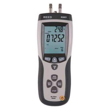 REED INSTRUMENTS R3001 AIRFLOW METERS & THERMO-ANEMOMETERS; TYP