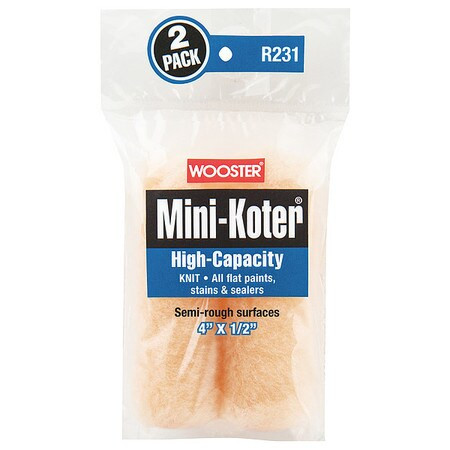 MINI-KOTER R231-4 MINI PAINT ROLLERS 4 L 1/2 NAP PK2