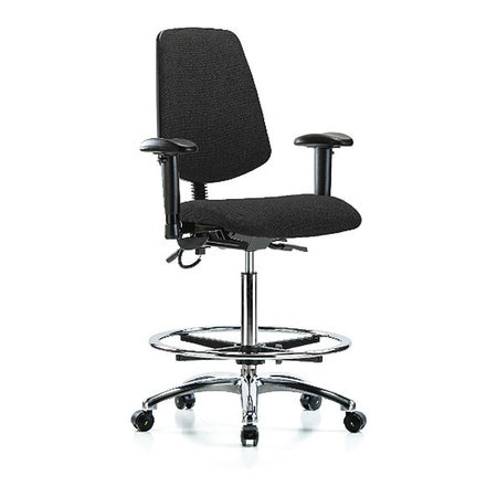 BLUE RIDGE ERGONOMICS BR-ESD-FHBCH-MB-CR-T0-A1-CF-EC-ESDBLK FAB ESD HI MD BK AA FR CSTRS BLK