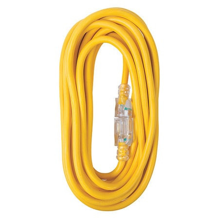 BERGEN INDUSTRIES OC25123LT SINGLE EXTENSION CORD 15A 25 FT 12/3