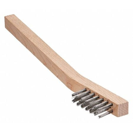 TANIS BRUSH 00025 BRUSH,WELDERS SCRATCH,WOOD HANDLE,SS