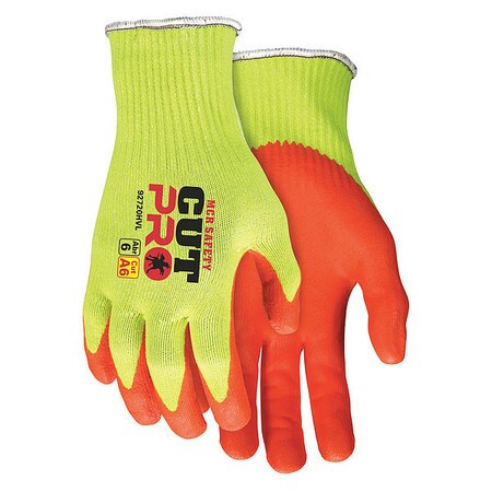 MCR SAFETY 92720HVS CUT RESISTANT GLOVES, SYNTHETIC, SMALL, 