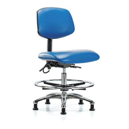BLUE RIDGE ERGONOMICS BR-ESD-VMBCH-CR-T0-A0-CF-EG-ESDBLU ERGONOMIC CHAIR UPHOLSTERED VINYL BLUE