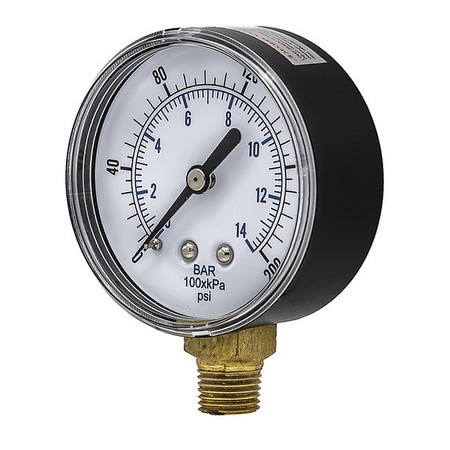 PIC GAUGES SEP-101D-254G-BSPT PRESSURE GAUGE NOMINAL 2-1/2 DIAL