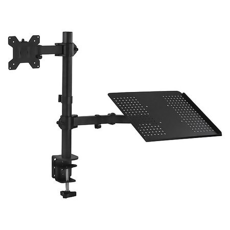 MOUNT-IT MI-4352LTMN MONITOR DESK MOUNT W/ LAPTOP TRAY