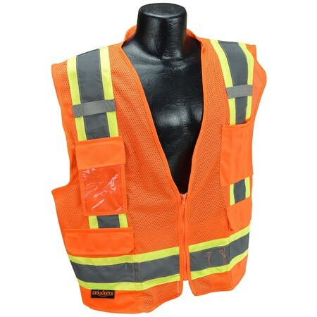 RADIANS SV6-2ZOM-2X 2TONE SURV TPR/CL2 MSH SAFETY VST-ORG-2X