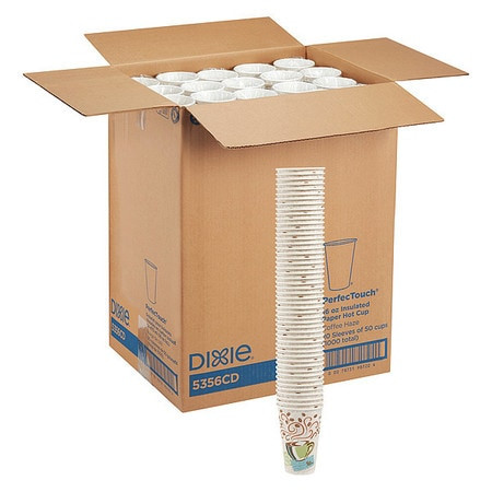 DIXIE PAPER PRODUCTS 5356CD-PK1000 DISPOSABLE HOT CUP 16 OZ. WHITE PK1000