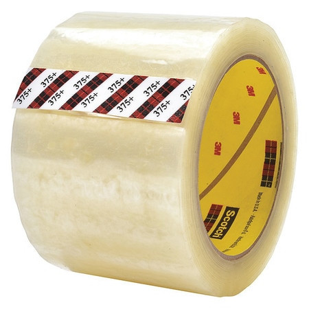 3M 375+-PK6 CARTON SEALING TAPE 48MM W CLEAR PK6