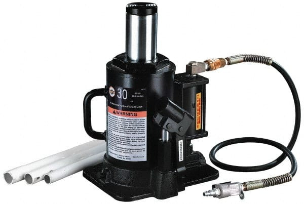 OMEGA LIFT EQUIPMENT 18302C 30 TON CAPACITY AIR-ACTUATED BOTTLE JACK