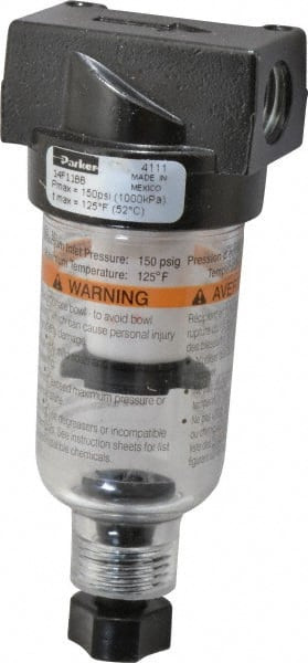 PARKER 14F11BB 1/4" PORT, 4.26" HIGH X 1.69" WIDE MINIA