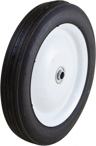 MARATHON 00401 10" DIAM X 1-3/4" WIDE, RUBBER CASTER WH