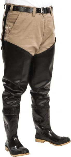 DUNLOP 860561200 ONGUARD MEN'S, 35" HIP WADER BLACK STEEL