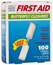 MEDIQUE PRODUCTS INC. 60333 100 QTY 1 PACK BUTTERFLY SELF-ADHESIVE B