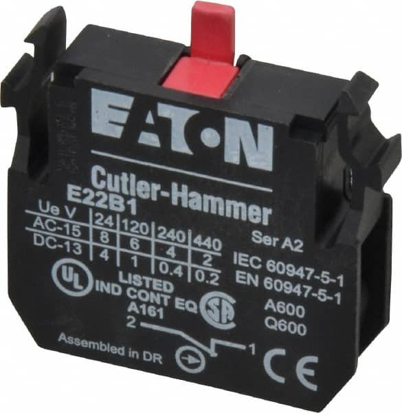 EATON CUTLER-HAMMER E22B1 NC, ELECTRICAL SWITCH CONTACT BLOCK