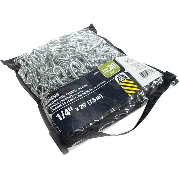 MIBRO GROUP 530591 WELDEDCHAIN;TRADESIZE:1/4;FINISH:ZINC;OV