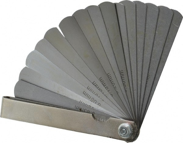 VALUE COLLECTION 615-7210 15 PIECE, 0.002 TO 0.025" THICK, FEELER 