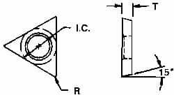 EVEREDE TOOL 04120 TDAB15 GRADE CS2 CARBIDE BORING INSERT
