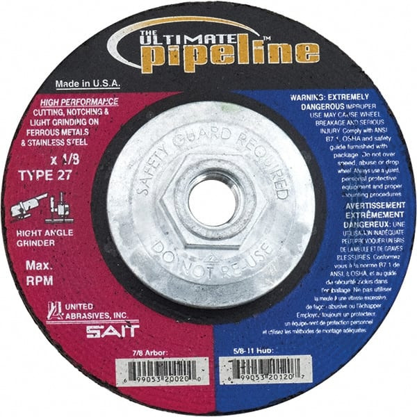 SAIT 20130 6" WHEEL DIAM, 1/8" WHEEL THICKNESS, TYP