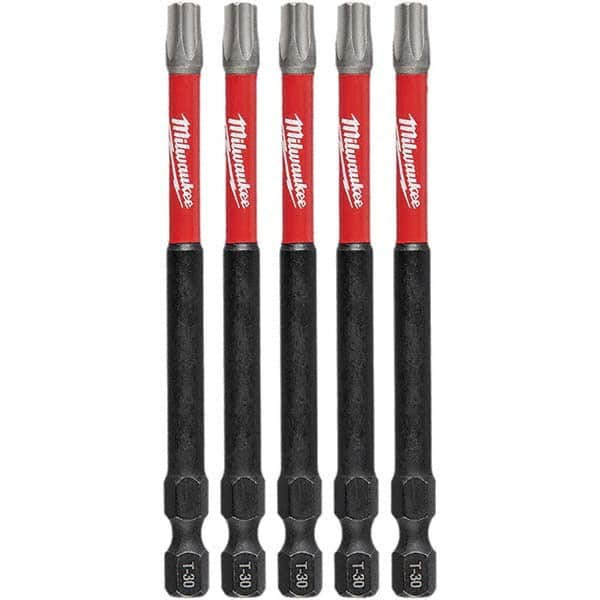 MILWAUKEE ELECTRIC TOOLS 48-32-4248 SHOCKWAVE 6" IMPACT TORX T30 POWER BITS 