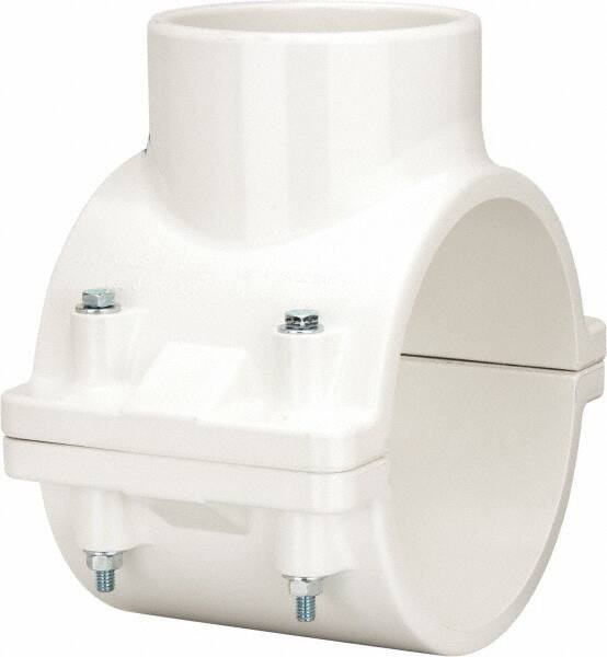 VALUE COLLECTION 466E-532 6 X 4" PVC PLASTIC PIPE CLAMP ON SADDLE 