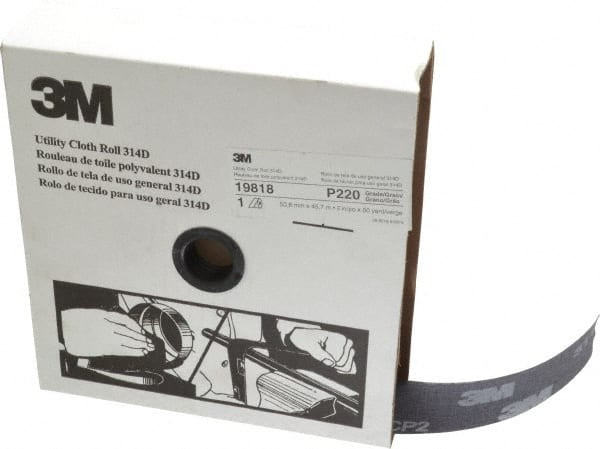 3M 7000118538 ABRASIVE UTILITY ROLL,GRIT P220,MAROON