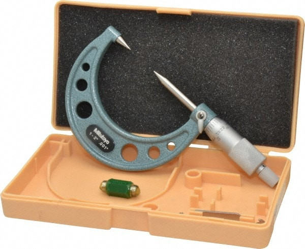 MITUTOYO 112-226 1 TO 2 INCH, 49MM THROAT DEPTH, RATCHET 