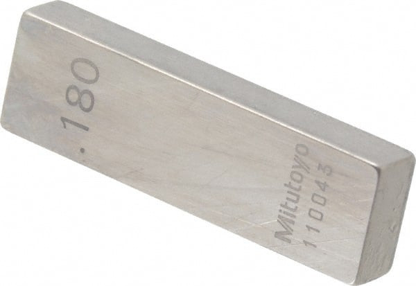 MITUTOYO 611118-531 0.18" RECTANGULAR STEEL GAGE BLOCK