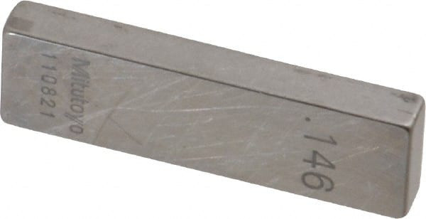 MITUTOYO 611186-531 0.146" RECTANGULAR STEEL GAGE BLOCK