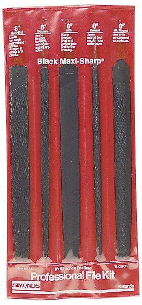 SIMONDS 8542390/0370814 BLACK MAXI HAND FILE SET