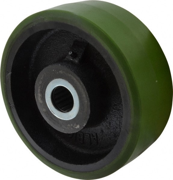 ALBION PY0850120 8" DIAM X 3" WIDE, POLYURETHANE CASTER W