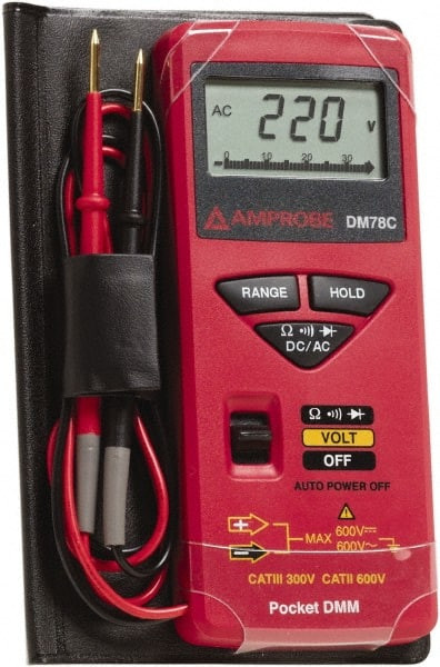 AMPROBE 3156830 3156830, CAT II, CAT 0, 600 VAC/VDC, DIG