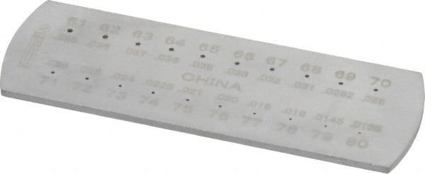 SPI 14-189-5 #80 WIRE TO #61 WIRE HOLE SIZE DRILL GAG