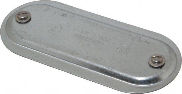 HUBBELL 670 2" TRADE, STEEL CONDUIT BODY COVER PLATE