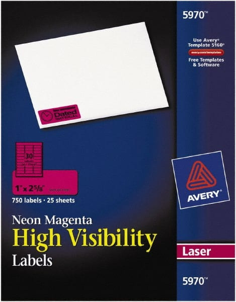 AVERY 05970 NEONADDRESSLABELS,PK750