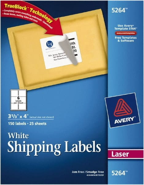 AVERY 05264 SHIPPINGLABELS,PK150