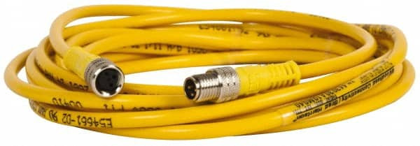 BRAD HARRISON 443030A10M040 4 AMP, M8 MALE STRAIGHT TO FEMALE STRAIG