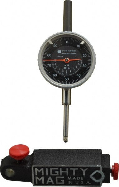 TESA BROWN SHARPE BNS99987B MAGNETIC BASE & DIAL INDICATOR
