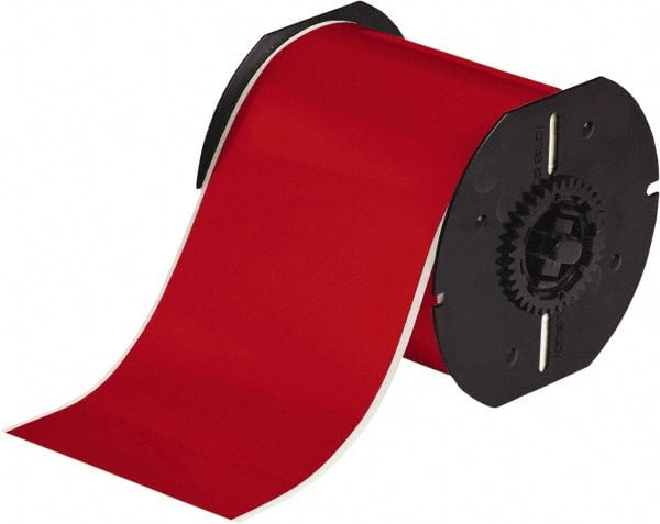 BRADY SPC ABSORBENTS 142023 4" X 100' RED VINYL TAPE