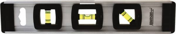 JOHNSON LEVEL & TOOL 1300-1200 12" LONG 3 VIAL I-BEAM LEVEL