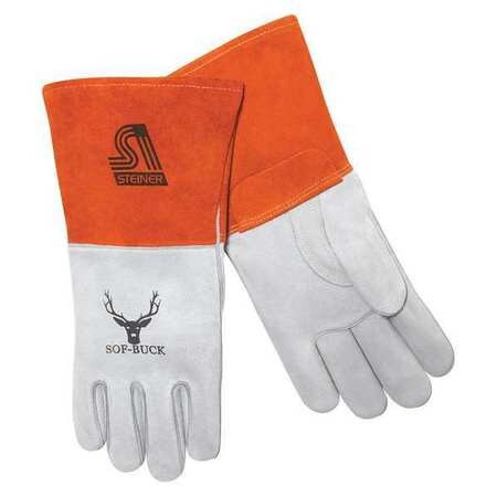 STEINER INDUSTRIES 02275-2X WELDING GLOVES MIG APPLICATION GRAY PR