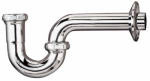 KEENEY 301K P-TRAP DRAIN PIPE, CHROME-PLATED, 17-GA.
