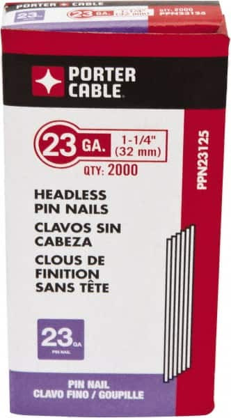 PORTER CABLE PPN23125 23 GAUGE 1-1/4" LONG PIN NAILS FOR POWER