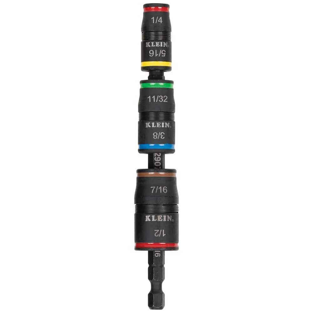 KLEIN TOOLS 32907 7-IN-1 IMPACT FLIP SOCKET SET, NO HANDLE