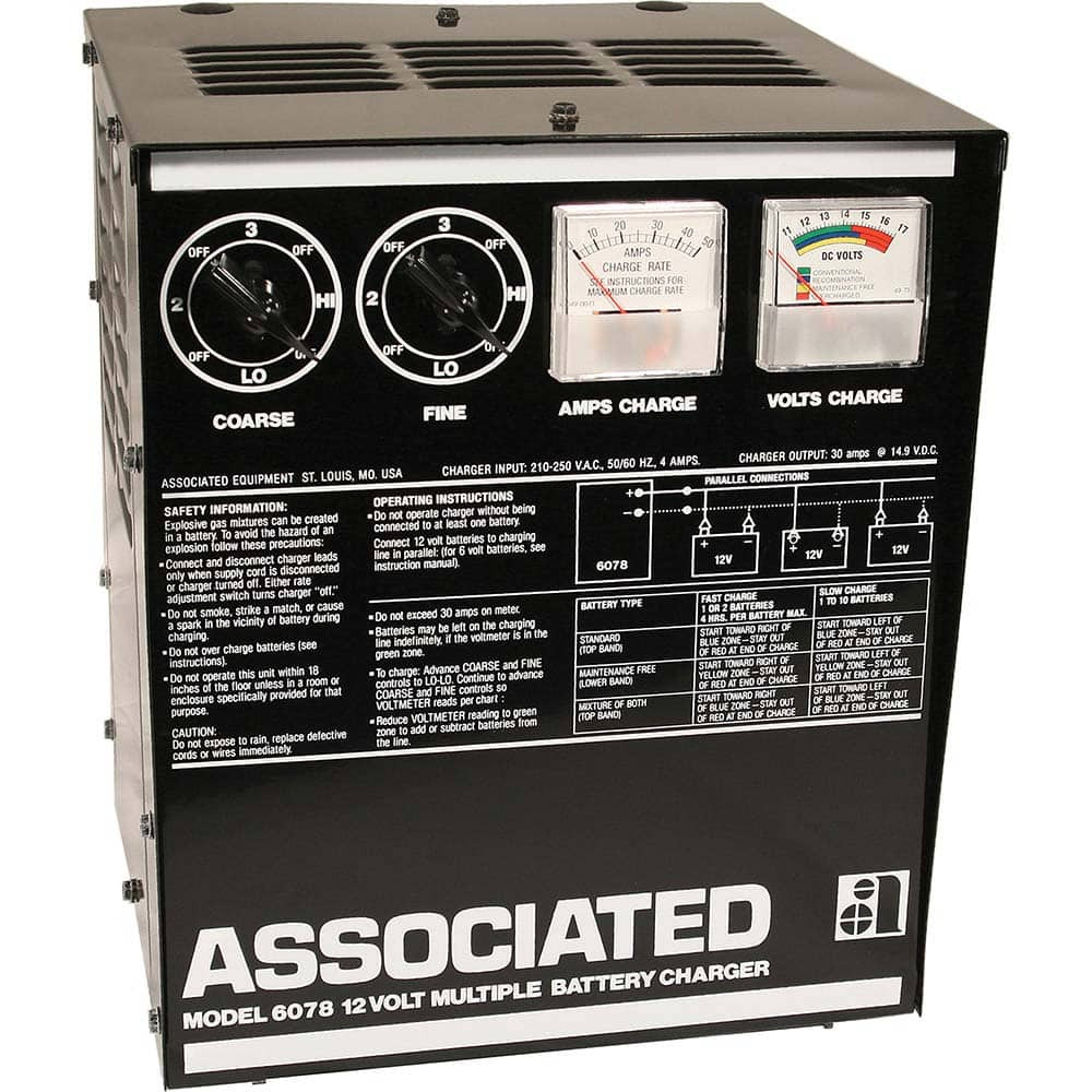 ASSOCIATED EQUIPMENT 6078 BATTERY CHARGERS