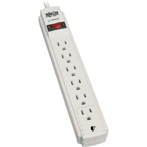 TRIPP LITE TLP608 SURGE PROTECTOR,6 OUTLET,FLAT