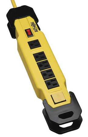 TRIPP LITE TLM609GF 6 OUTLET SAFETY PWR STRIP,CORD WRAP .