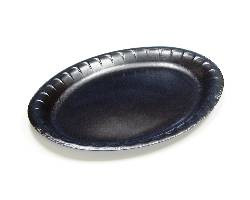 PACTIV YTKB00470000 PLATTER 10X2" OVL LAMINATED FOAM BLK