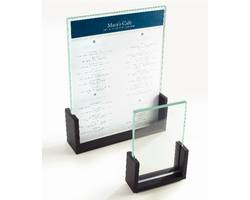 CAL-MIL PLASTIC PRODUCTS 1510-811-96 HOLDER MENU/CARD 8-1/2X11" U FRAME BLK