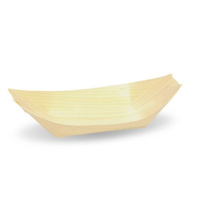 FRONT OF THE HOUSE DBO113NAW28 TRAY FOOD BOAT 6-1/2" SERVEWISE WOOD NAT